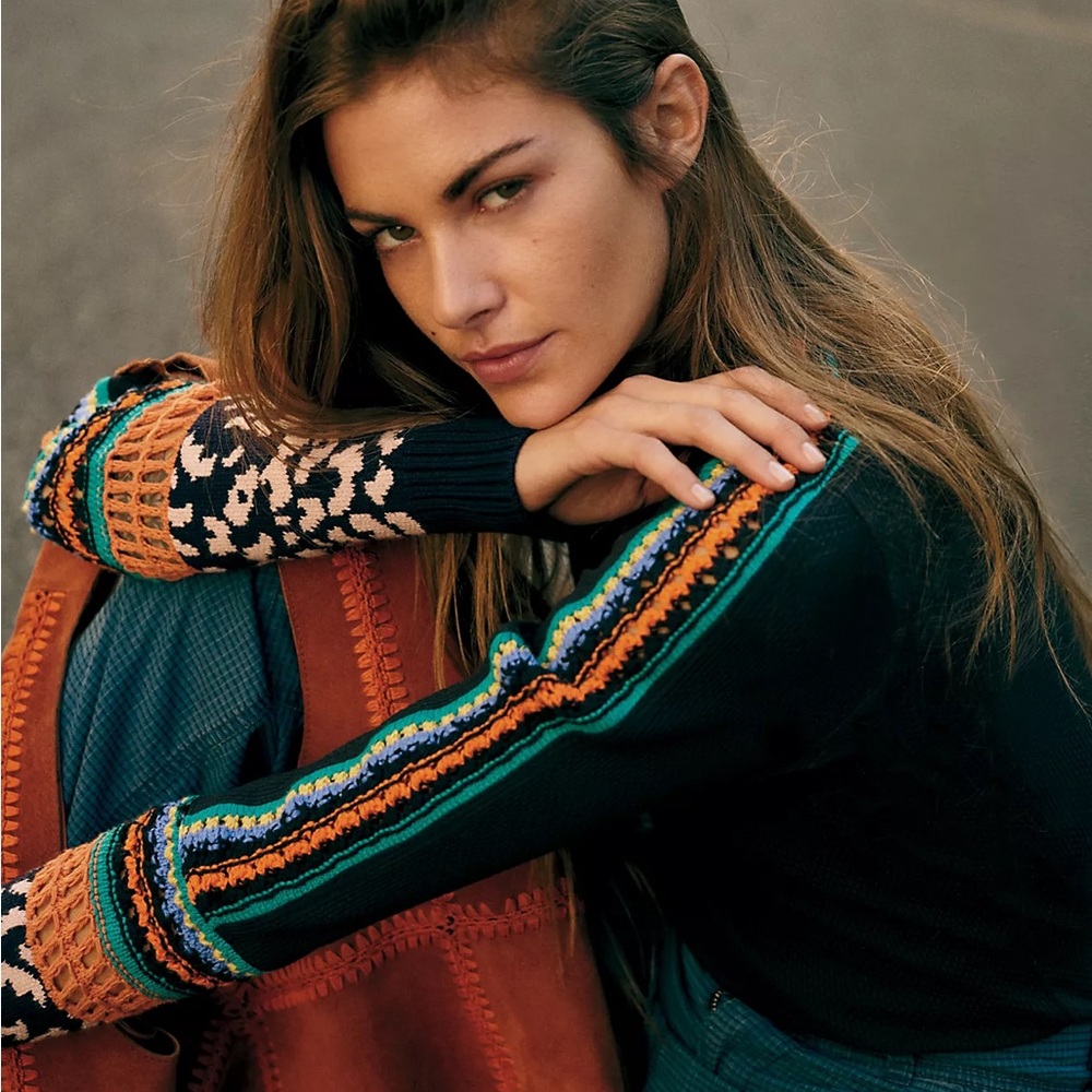 Free People Switch It Up Cuff Thermal Top